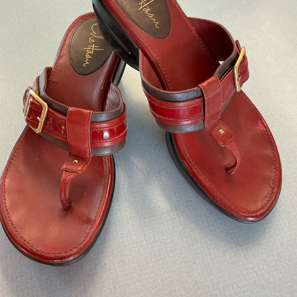 Cole Haan Women's Burgundy Sandals - Picture 1 of 5